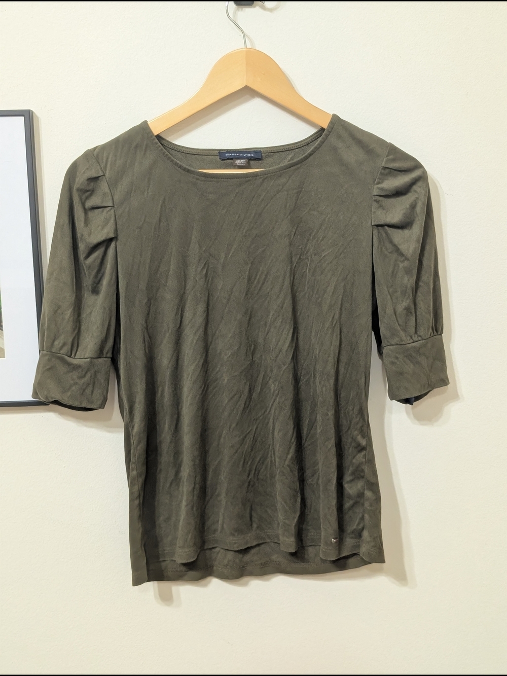 Tommy Hilfiger Olive Green Short Sleeve Tee